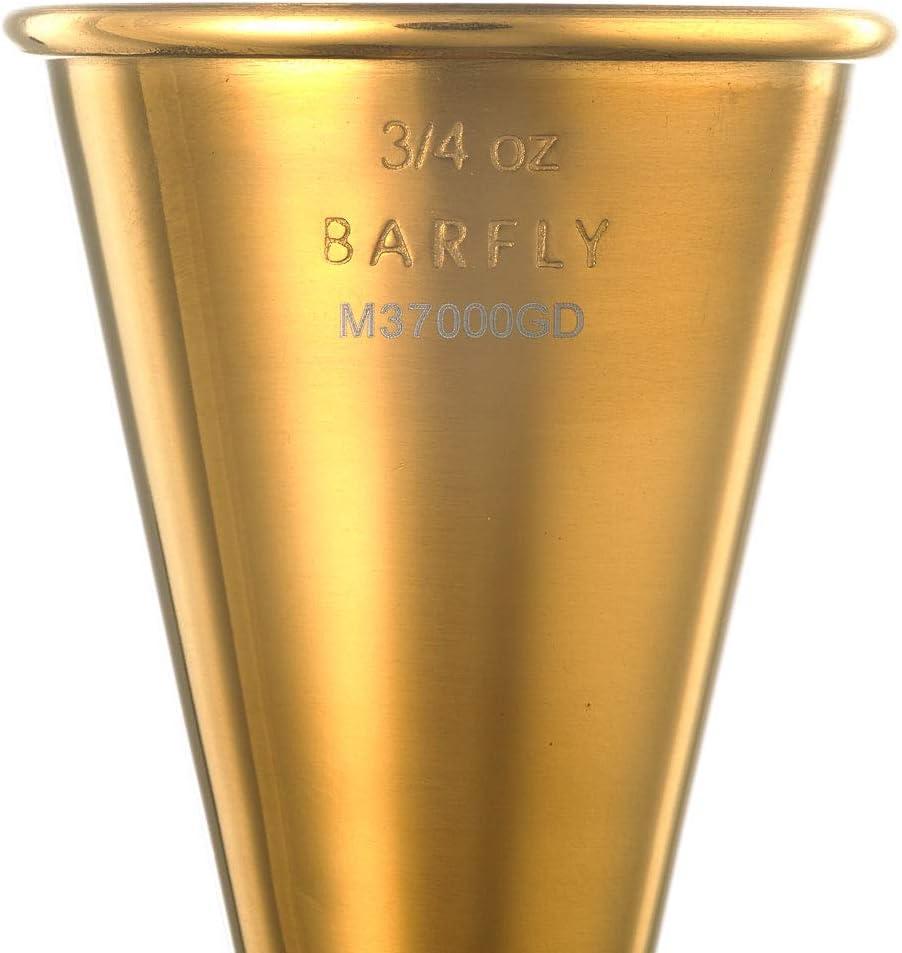 image:imageBarfly Japanese Style Jigger 12 oz x 34 oz StainlessGold