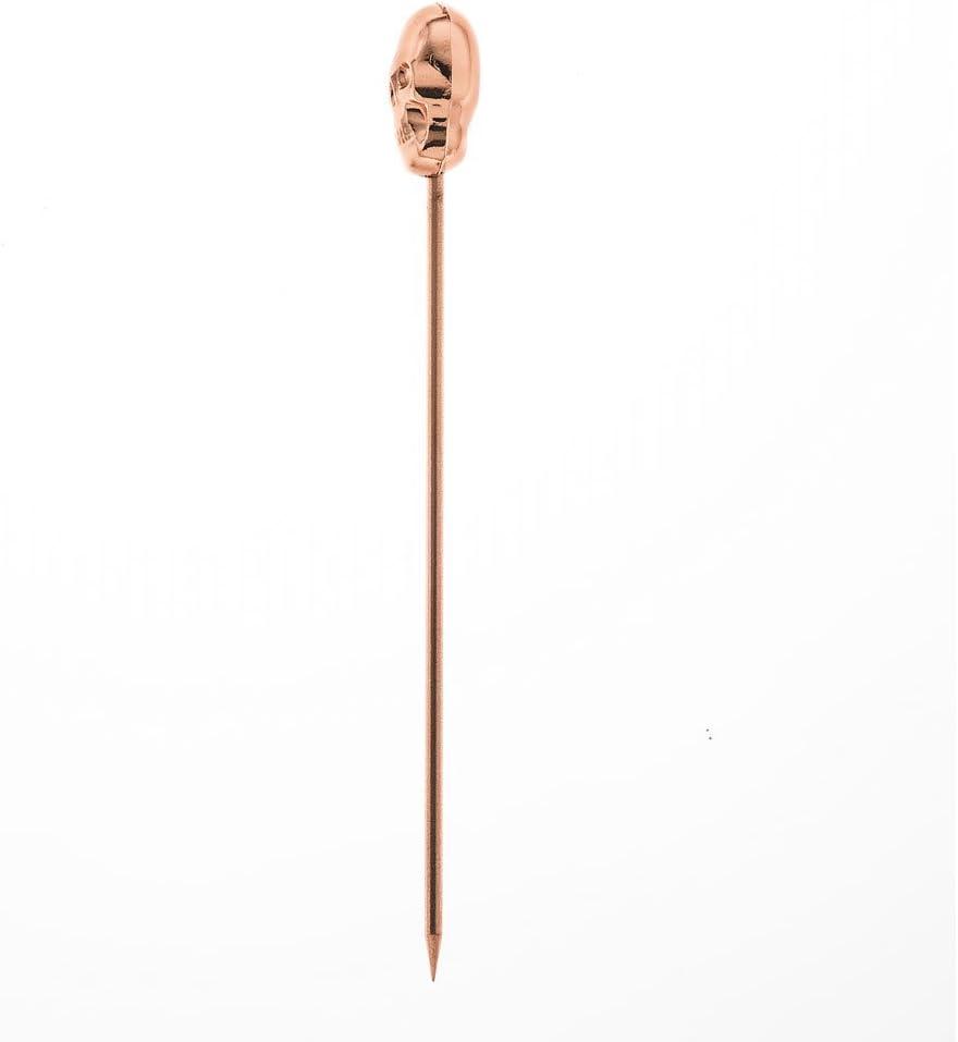 image:imageBarfly M37031CP Cocktail Pick Circle Top 425 inch Copper pack of 12Copper Skull Top