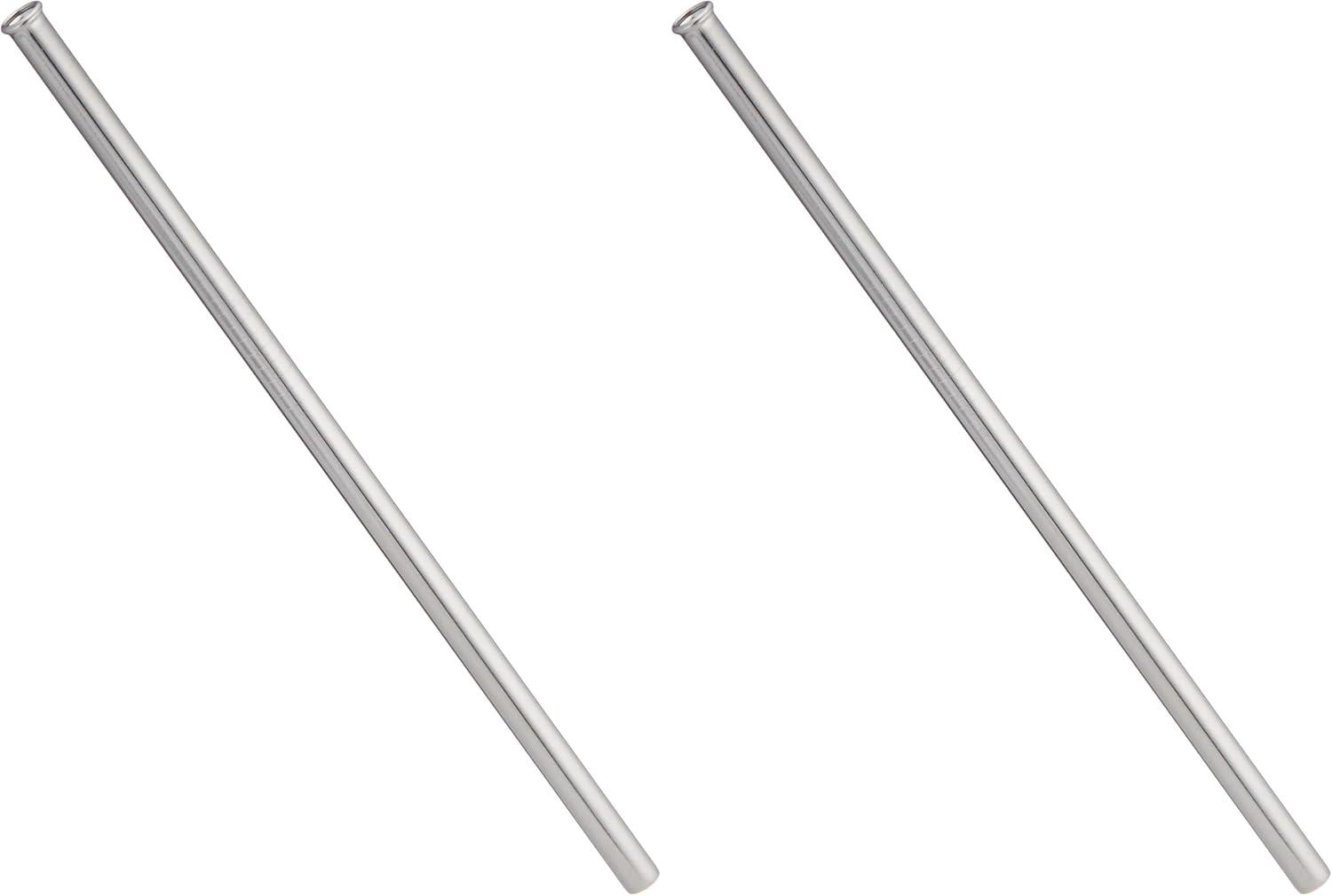 image:imageBarfly Stainless Steel Straw 8 12 14 Diam Curved1 Count Pack of 2