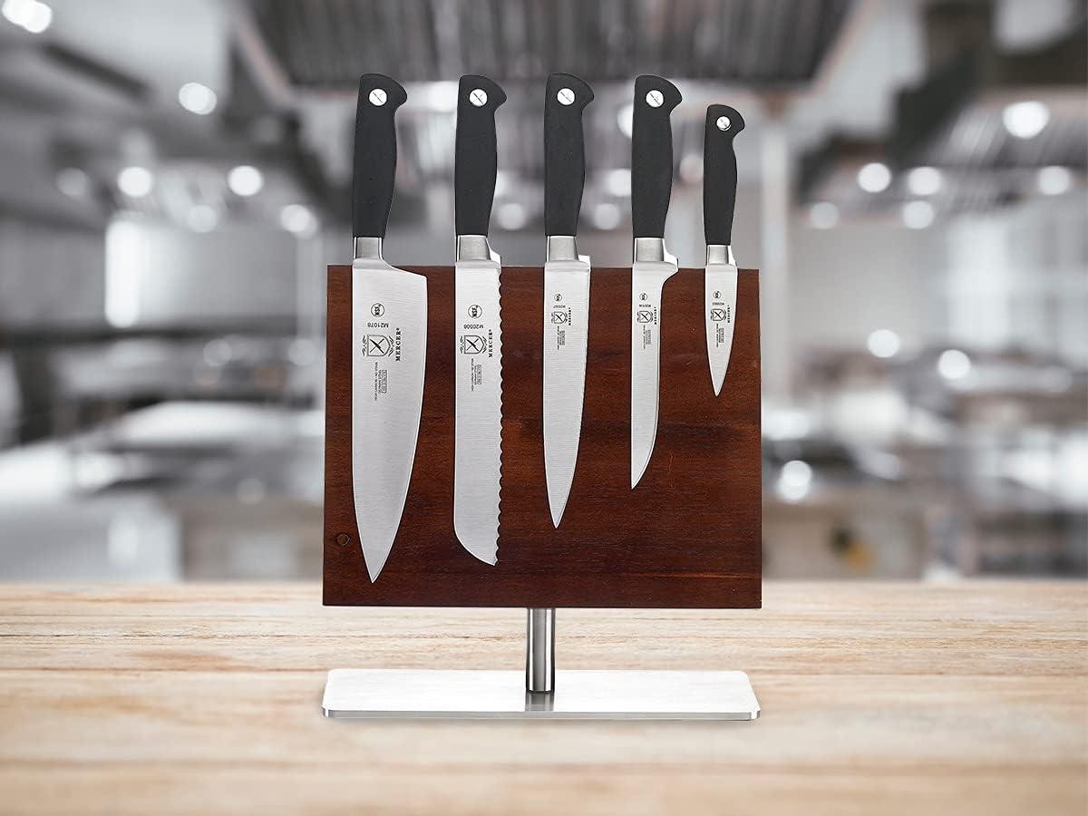 image:imageMercer Culinary M20000 Genesis 6Piece Forged Knife Block Set Tempered Glass BlockBlack6Piece Magnetic