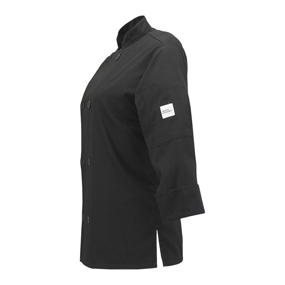 image:imageMercer Culinary M60020RD1X Millennia Womens Cook Jacket with Traditional Button XLarge RedBlack