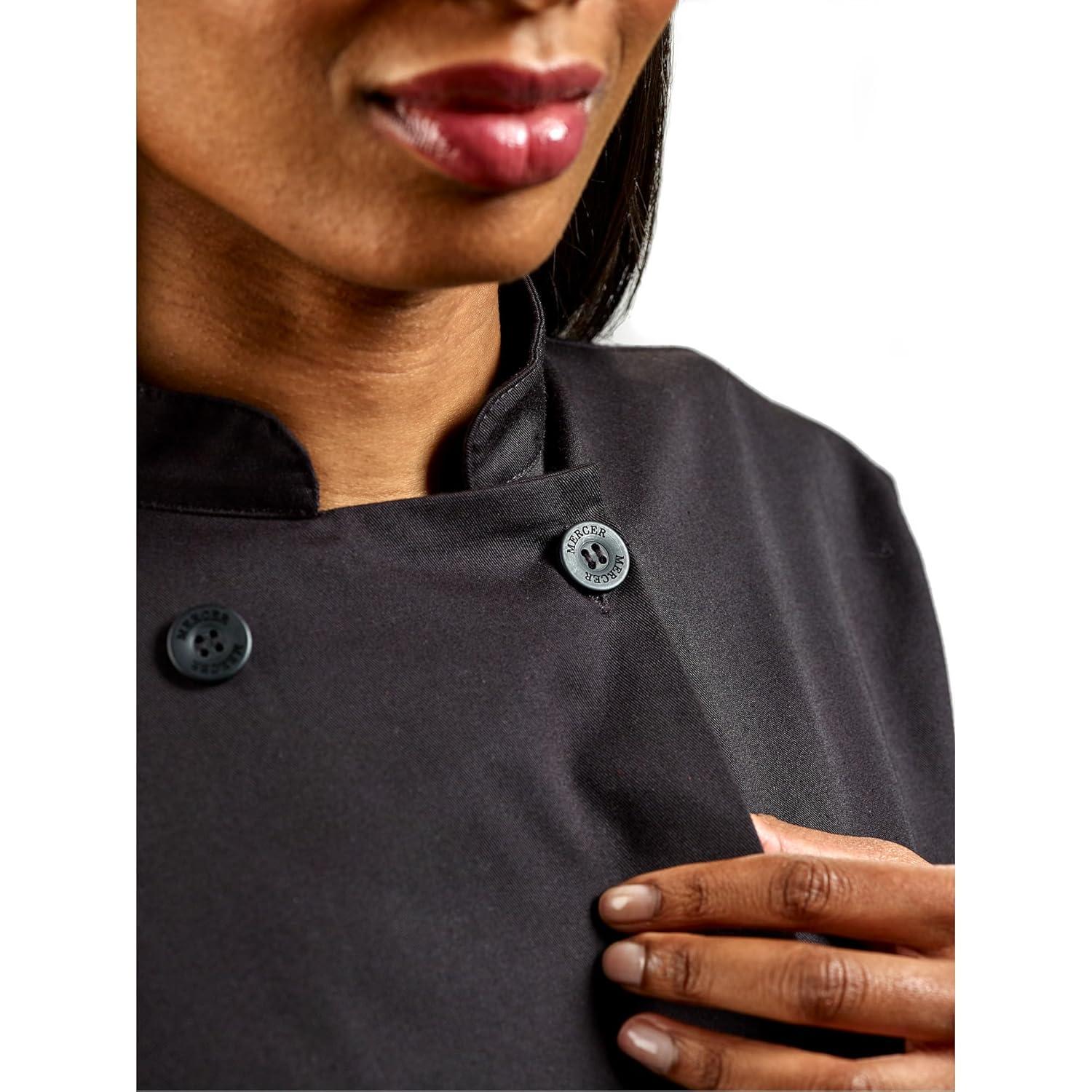 image:imageMercer Culinary M60020RD1X Millennia Womens Cook Jacket with Traditional Button XLarge RedBlack