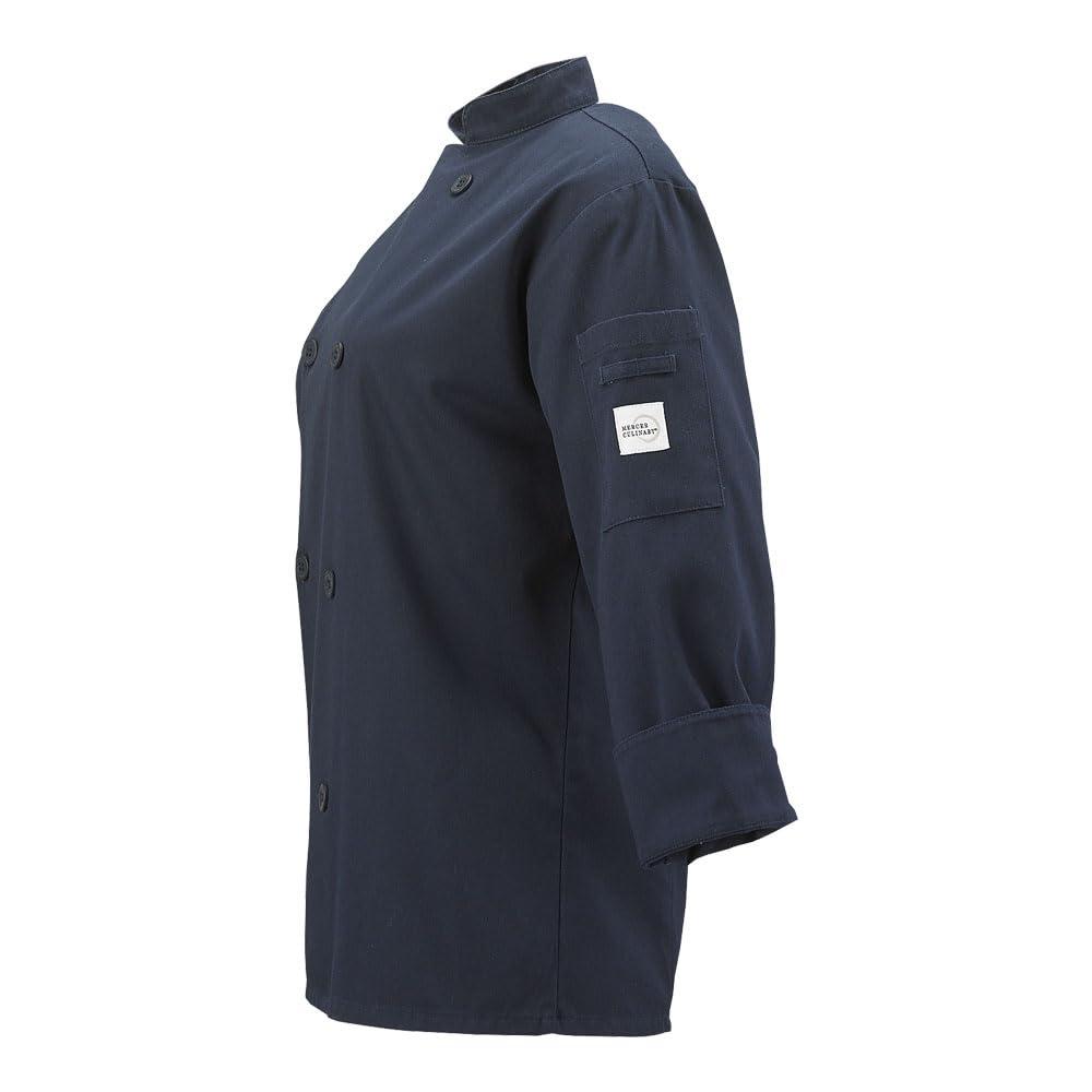 image:imageMercer Culinary M60020RD1X Millennia Womens Cook Jacket with Traditional Button XLarge RedNavy Blue