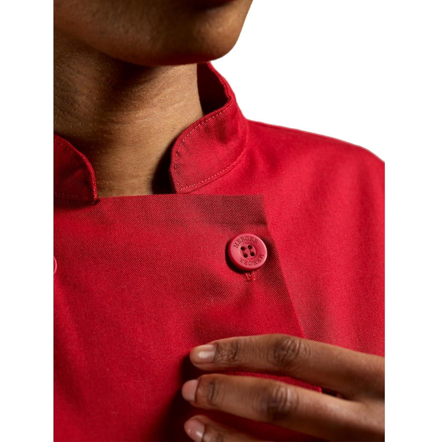 image:imageMercer Culinary M60020RD1X Millennia Womens Cook Jacket with Traditional Button XLarge RedRed