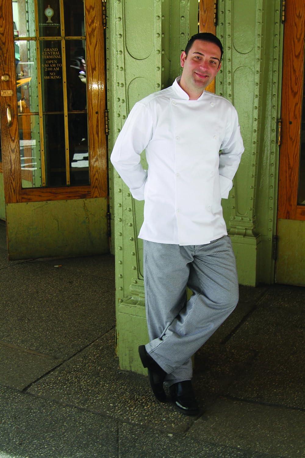 image:imageMercer Culinary M61050HT3X Genesis Mens Chef Pants in Hounds Tooth 3XLarge BlackWhiteBlack and White Houndstooth