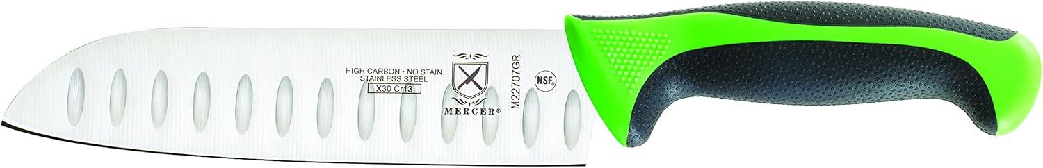 image:imageMercer Culinary Millennia 5Piece Magnetic Board Set Rubberwood White HandlesGreen Handles