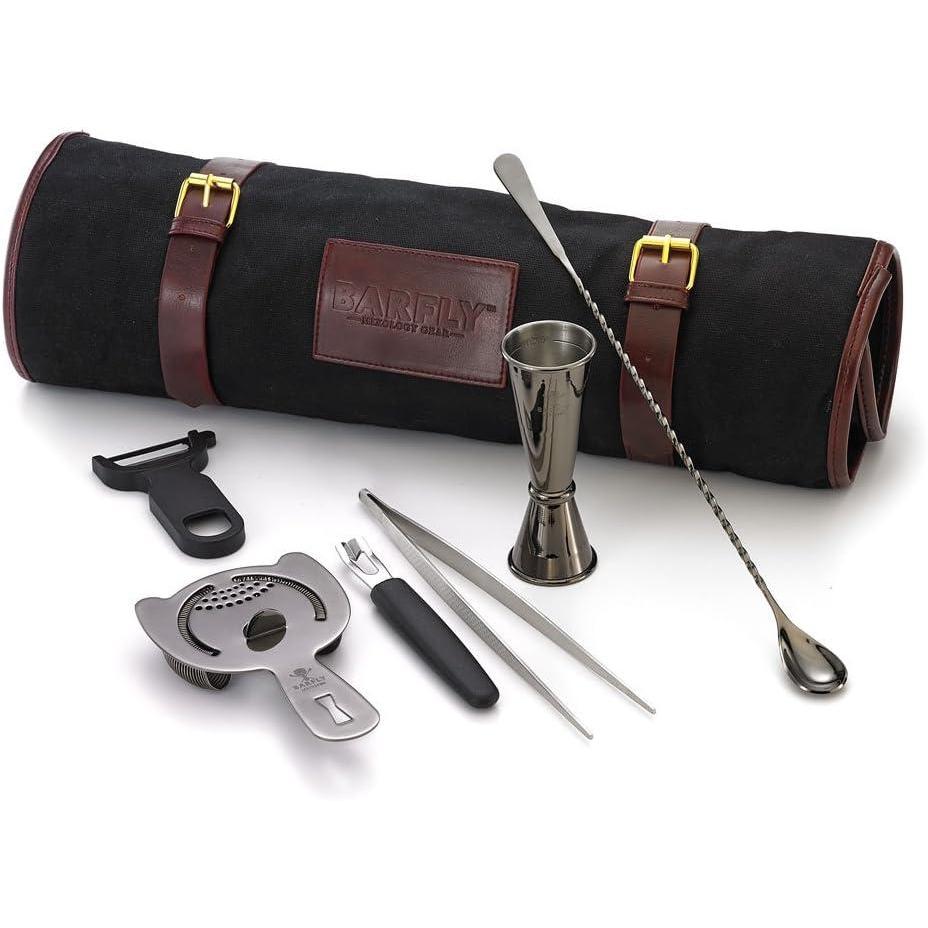 image:imageBarfly Cocktail Set 7Piece Essentials CopperGun Metal Black