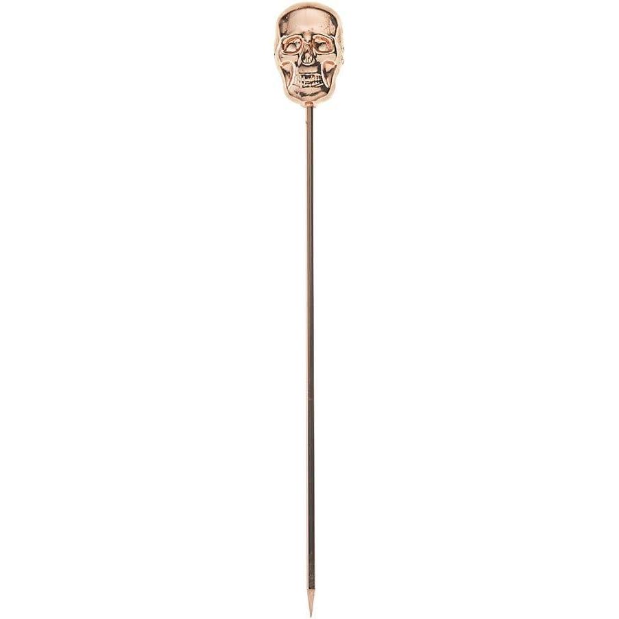 image:imageBarfly M37031CP Cocktail Pick Circle Top 425 inch Copper pack of 12Copper Skull Top