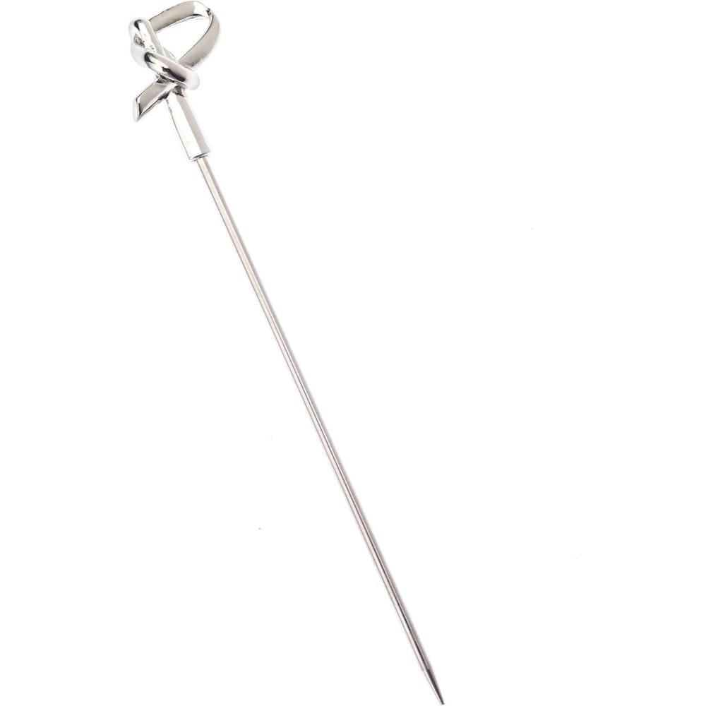 image:imageBarfly M37031CP Cocktail Pick Circle Top 425 inch Copper pack of 12Stainless Steel Bamboo Knot Top