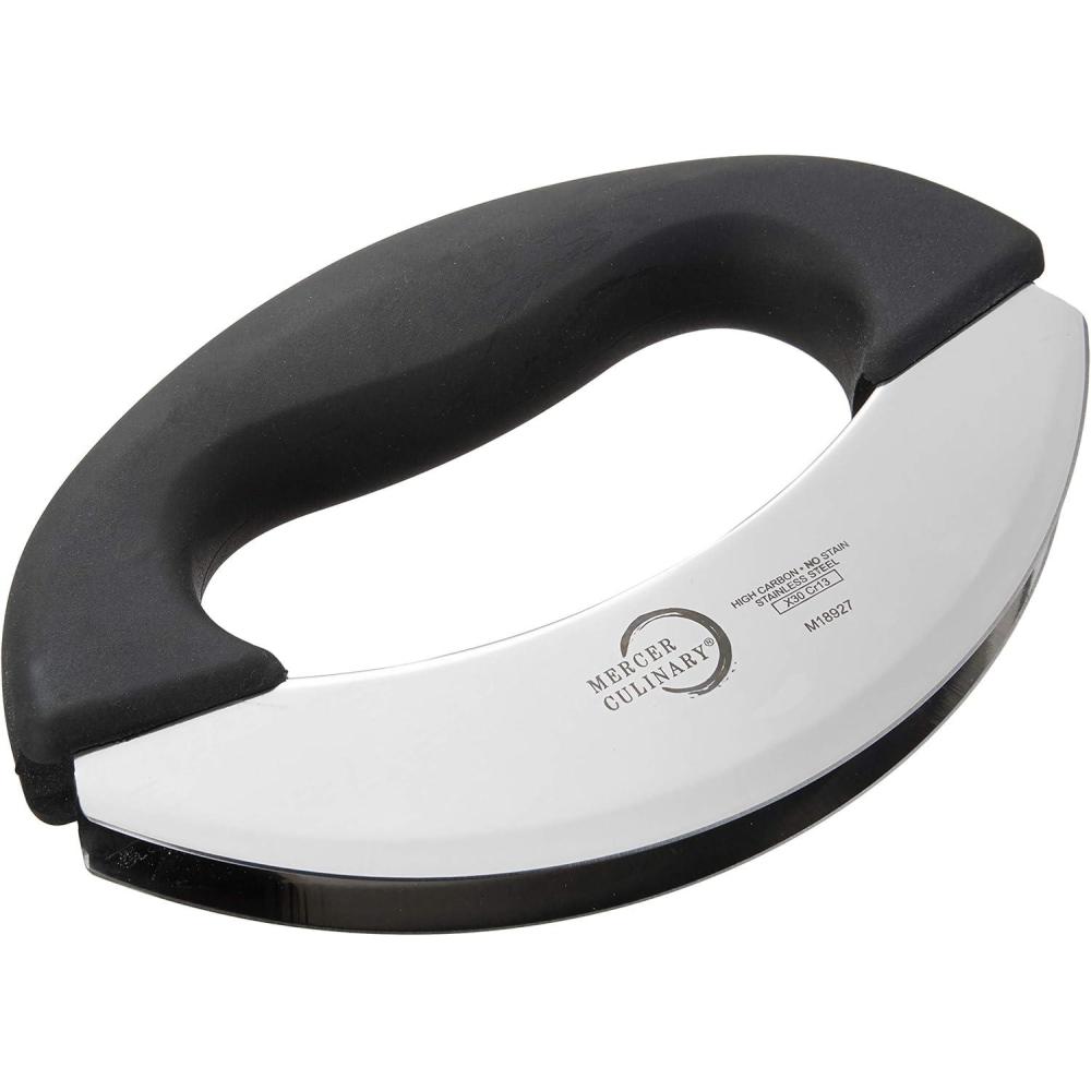 image:imageMercer Culinary Double Blade Rocking Mezzaluna Knife with 2 Knob Handles 8 Inch Stainless SteelStainless