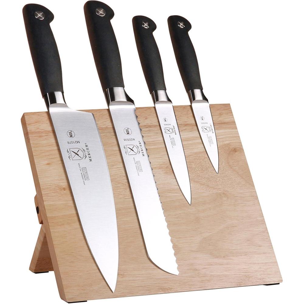image:imageMercer Culinary Genesis 5Piece Magnetic Board Set RubberwoodBlackRubberwood