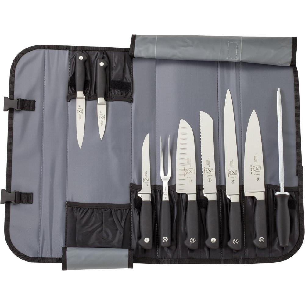 image:imageMercer Culinary Genesis 7Piece Forged Steak Knife Set SteelBlackForged Knife Set with Case 10Piece