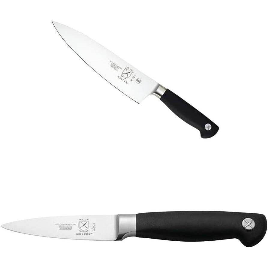 image:imageMercer Culinary Genesis 8Inch Short Bolster Chefs Knife and 35Inch Paring Knife