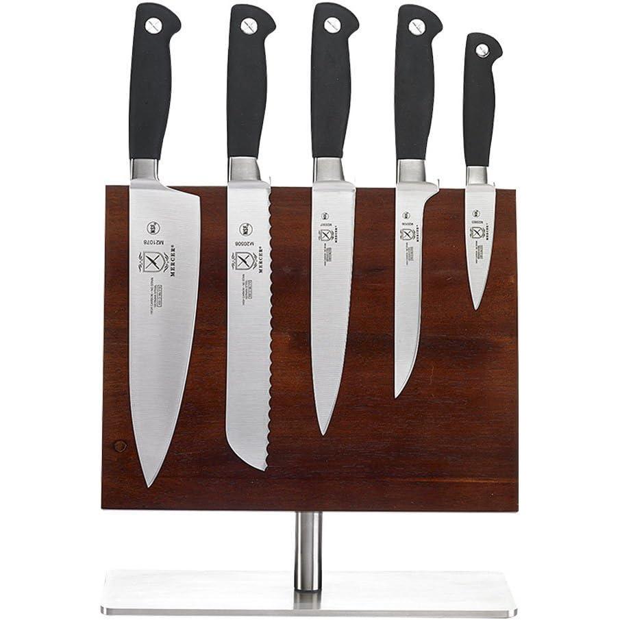 image:imageMercer Culinary M20000 Genesis 6Piece Forged Knife Block Set Tempered Glass BlockBlack6Piece Magnetic