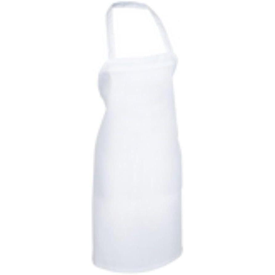 image:imageMercer Culinary M60100WH Economy Bib Apron Without Pocket 33 x 29 White