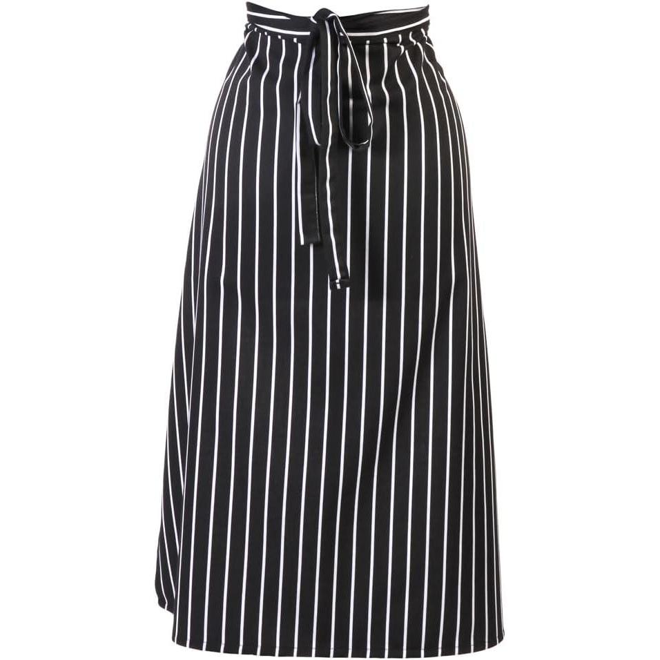 image:imageMercer Culinary M61130BCS Genesis Bistro Apron Black amp White Chalk Stripe