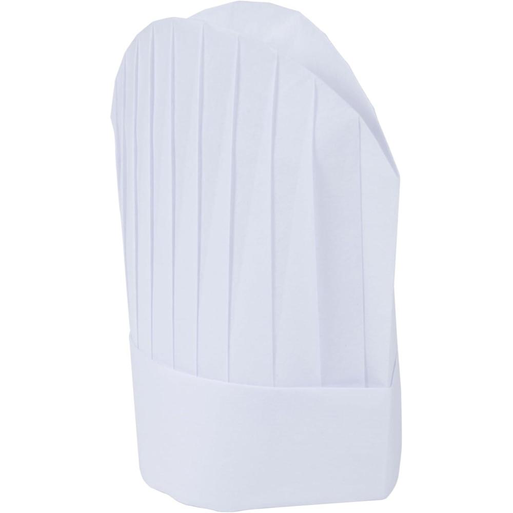 image:imageMercer Culinary M61160WH NonWoven 9 inch Oval Chef Toque White Pack of 10