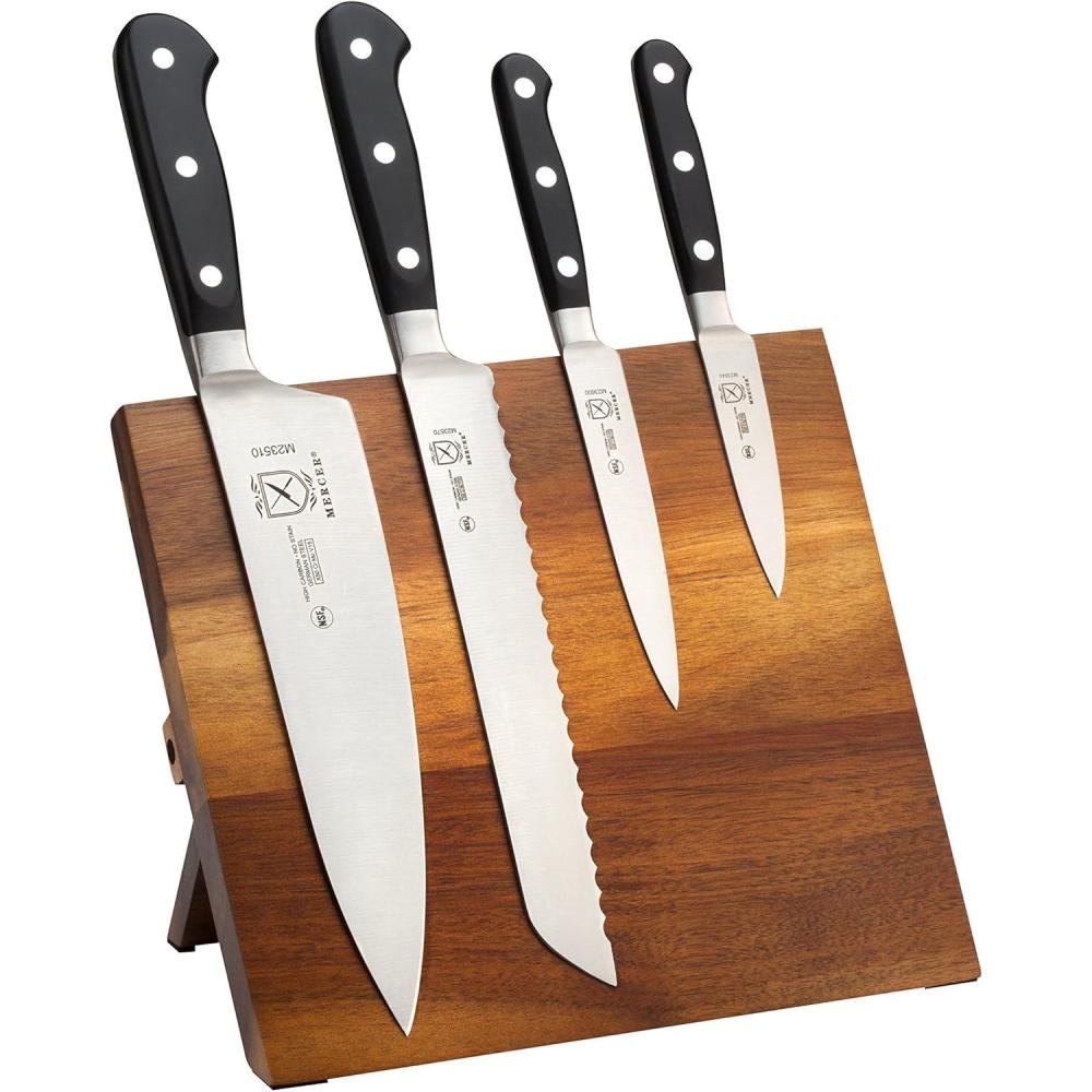 image:imageMercer Culinary Renaissance 5Piece Magnetic Board Set BambooAcacia