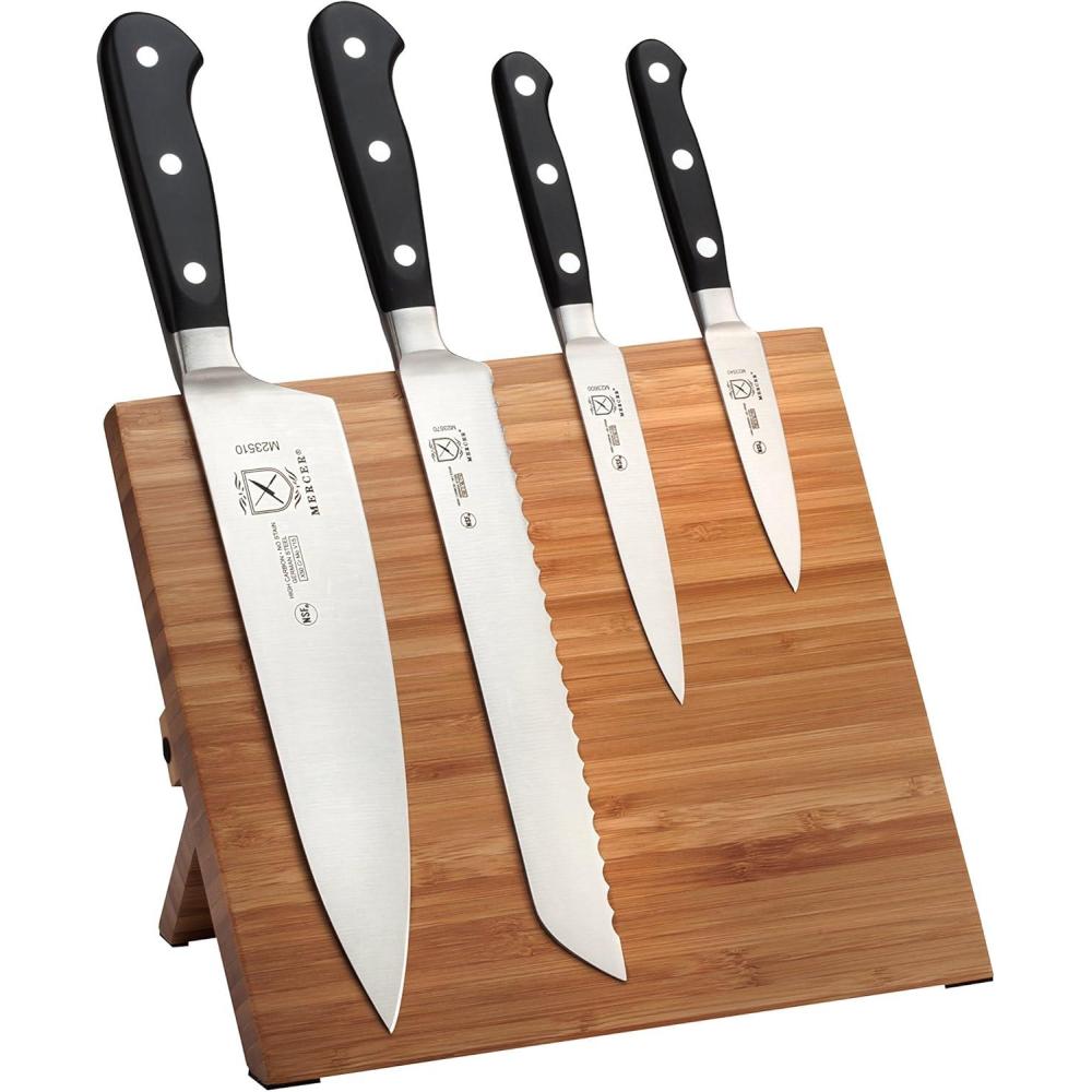 image:imageMercer Culinary Renaissance 5Piece Magnetic Board Set BambooBamboo