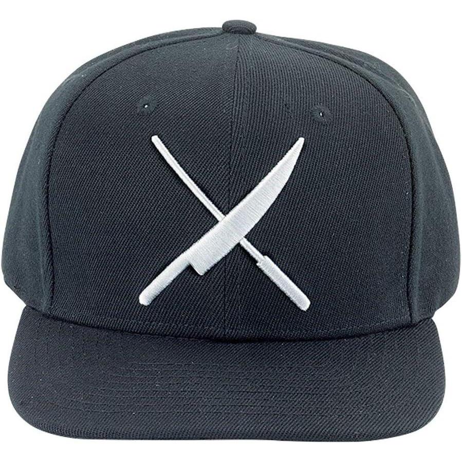 image:imageMercer Culinary Unisex Adult Raised Black Logo Cap Black WSmall Black LogoBlack WLarge White Logo