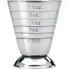 Barfly Bar Measuring Cup, 2.5 oz., Gun Metal Black(Stainless Steel)