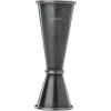 Barfly Japanese Style Jigger, 1/2 oz x 3/4 oz, Stainless(Vintage Black)