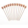 Barfly M37031CP Cocktail Pick, Circle Top, 4.25″ inch Copper (pack of 12)(Copper Skull Top)