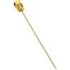 Barfly M37031CP Cocktail Pick, Circle Top, 4.25″ inch Copper (pack of 12)(Gold Skull Top)