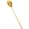 Barfly M37031CP Cocktail Pick, Circle Top, 4.25″ inch Copper (pack of 12)(Gold Skull Top)