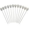 Barfly M37031CP Cocktail Pick, Circle Top, 4.25″ inch Copper (pack of 12)(Stainless Steel Skull Top)