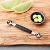 Mercer Culinary Double Melon Baller, 7/8 Inch and 1 Inch, Round