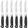 Mercer Culinary Genesis 7-Piece Forged Steak Knife Set, Steel/Black(Forged Steak Knife Set 7-Piece)
