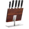 Mercer Culinary M20000 Genesis 6-Piece Forged Knife Block Set, Tempered Glass Block,Black(6-Piece Magnetic)