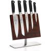 Mercer Culinary M20000 Genesis 6-Piece Forged Knife Block Set, Tempered Glass Block,Black(6-Piece Magnetic)
