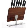 Mercer Culinary M20000 Genesis 6-Piece Forged Knife Block Set, Tempered Glass Block,Black(8-Piece Magnetic)