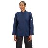Mercer Culinary M60020RD1X Millennia Women’s Cook Jacket with Traditional Button, X-Large, Red(Navy Blue)