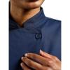 Mercer Culinary M60020RD1X Millennia Women’s Cook Jacket with Traditional Button, X-Large, Red(Navy Blue)