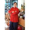 Mercer Culinary M60020RD1X Millennia Women’s Cook Jacket with Traditional Button, X-Large, Red(Red)