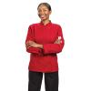 Mercer Culinary M60020RD1X Millennia Women’s Cook Jacket with Traditional Button, X-Large, Red(Red)