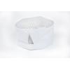 Mercer Culinary M60075HT Hounds Tooth Skull Cap with No Mesh(Standard  White)