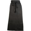 Mercer Culinary M61110WH Genesis Bib Apron with Pocket, White(Black & White Chalk Stripe)