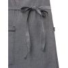 Mercer Culinary Metro Edge Renegade Bib Server Apron, Black Denim with Brown Leather Straps(Black Denim)