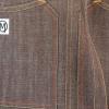 Mercer Culinary Metro Edge Renegade Bib Server Apron, Black Denim with Brown Leather Straps(Brown Denim)
