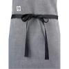 Mercer Culinary Metro Edge Renegade Bib Server Apron, Black Denim with Brown Leather Straps(Light Gray)