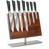 Mercer Culinary Premium Grade Super Steel 6-Piece Knife Set with Glass/Wood Block Stand, G10 Handles(8 Piece Knife Set with Magnetic Stand)