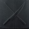 Mercer Culinary Unisex Adult Raised Black Logo Cap, Black W/Small Black Logo(Black W/Large Black Logo)