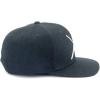 Mercer Culinary Unisex Adult Raised Black Logo Cap, Black W/Small Black Logo(Black W/Large White Logo)