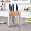 Mercer Culinary Züm 6-Piece Forged Block Set, Beech Wood and Glass(Beech Wood and Glass)