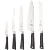 Mercer Culinary Züm 6-Piece Forged Block Set, Beech Wood and Glass(Magnetic Board Stand  11 3/8 in x 9 in)