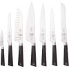 Mercer Culinary Züm 6-Piece Forged Block Set, Beech Wood and Glass(Magnetic Board Stand  14 1/8 in x 10 1/4)